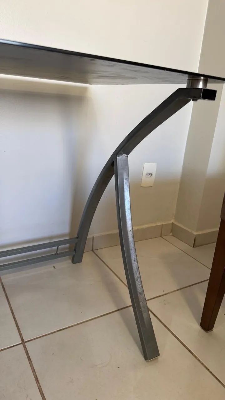 Escrivaninha de vidro - Foto 4
