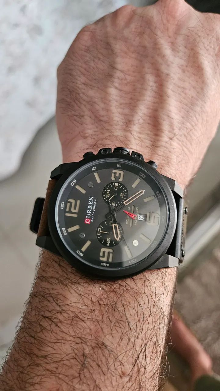 Relogio pulseira couro  - Foto 4