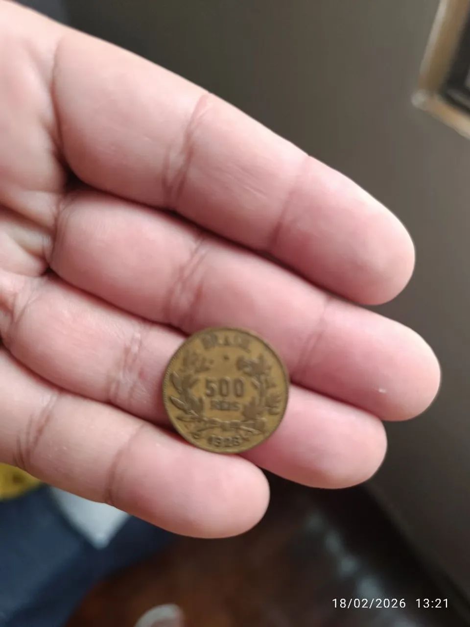 Moeda Antiga 500 Reis Ano 1922