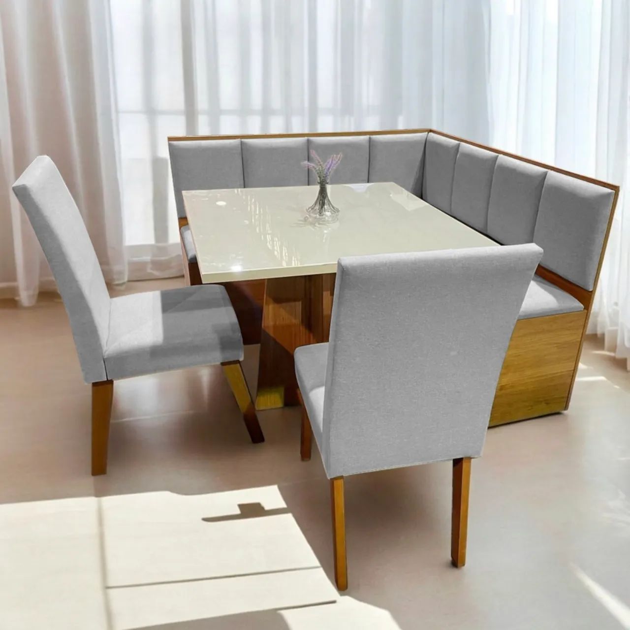 Conjunto Jardim Nobre com Baú 5 Peças