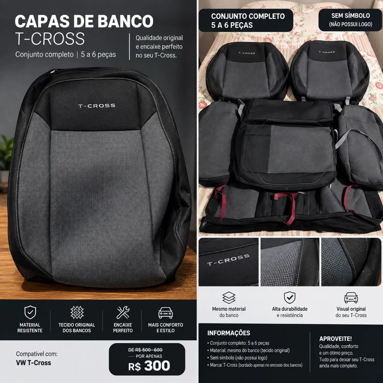Capas de banco premium 