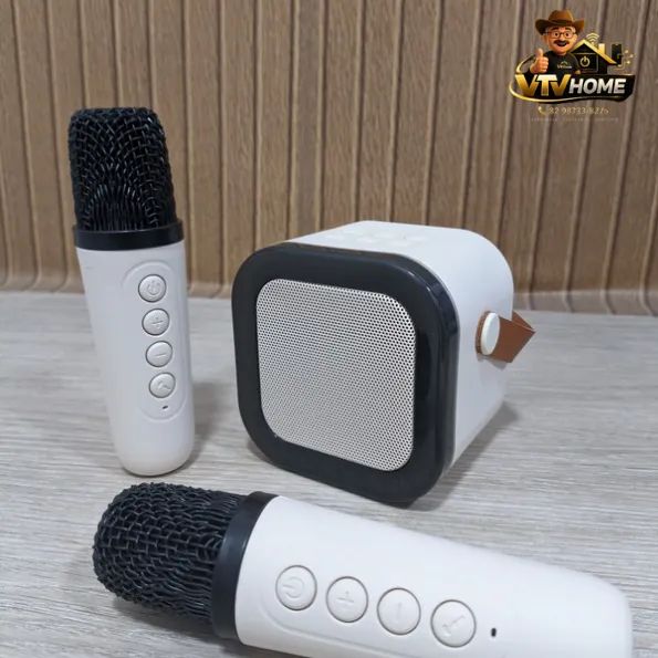 Caixinha Karaoke 2 Microfones Bluetooth + Entrega Grátis