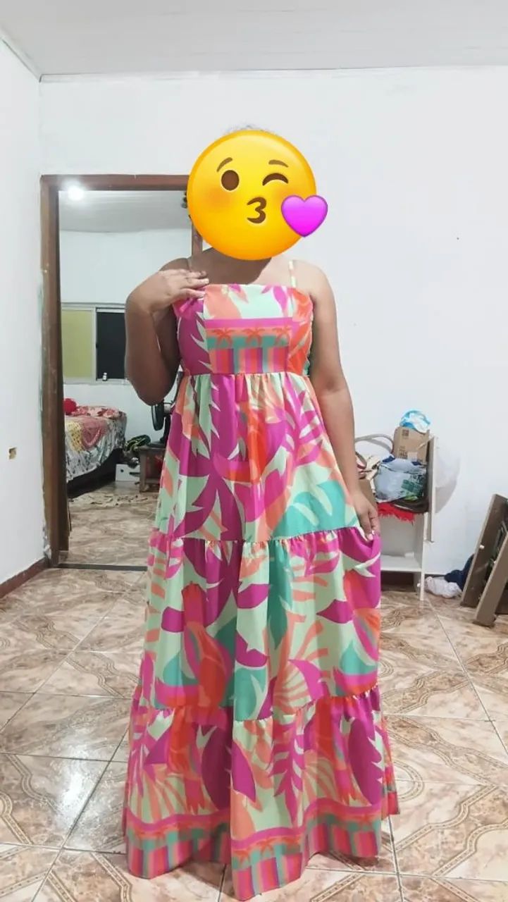 Vestido Longo Estampa 