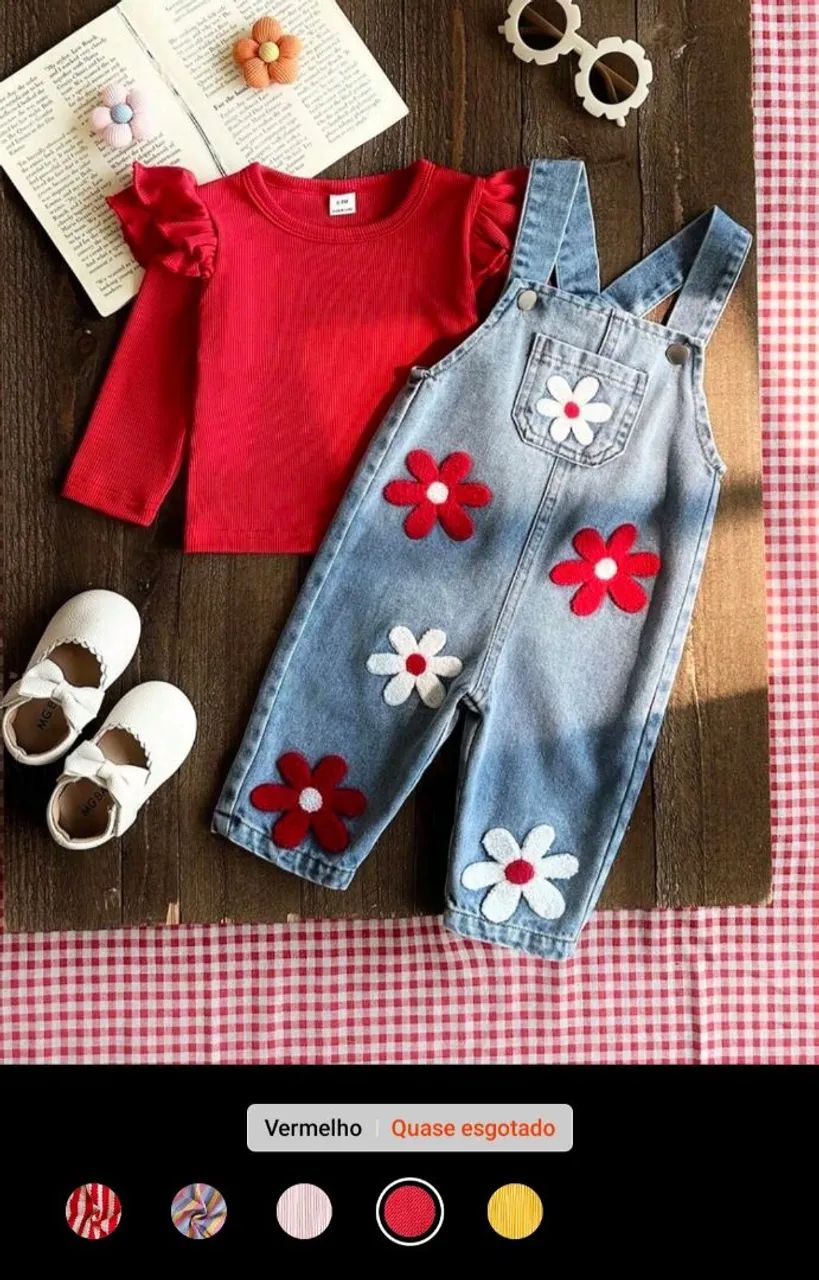 Conjunto Infantil macacão 
