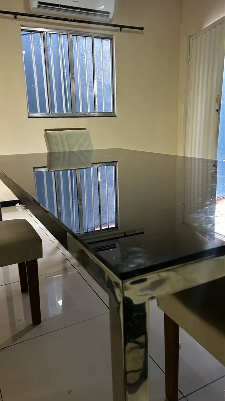 Mesa de vidro 8 lugares  - Foto 4