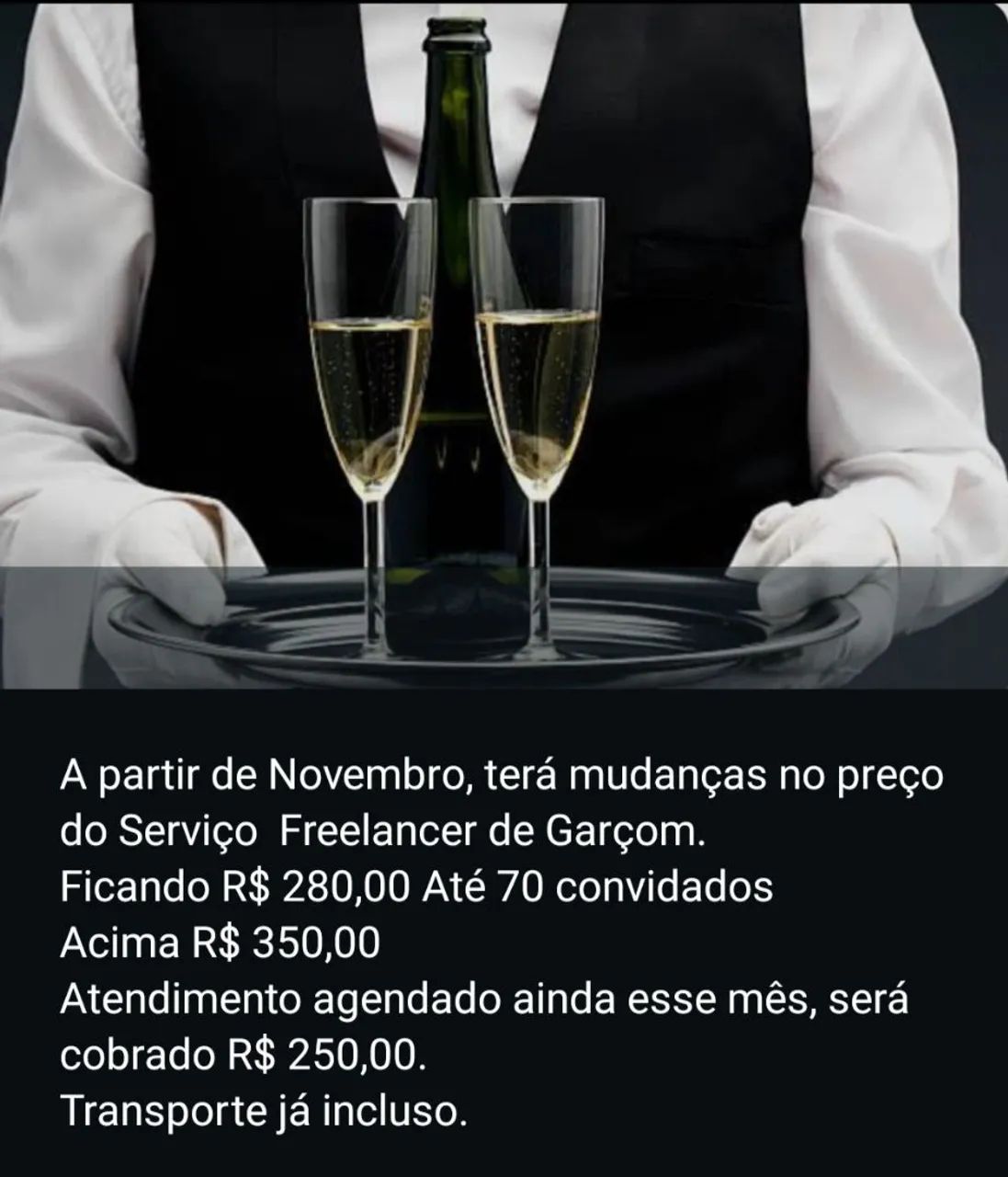 FREELANCER DE GARÇOM 