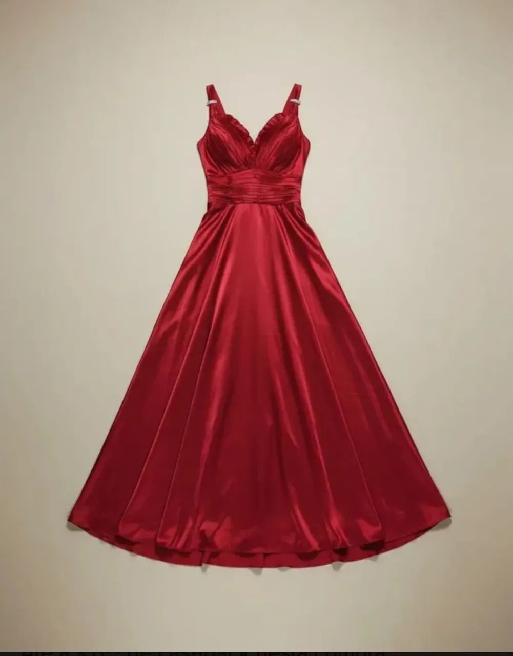Vestido Vermelho Cetim - Foto 3