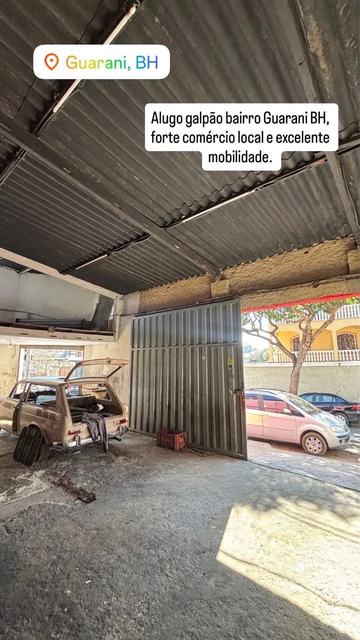 Alugo galpão Guarani BH