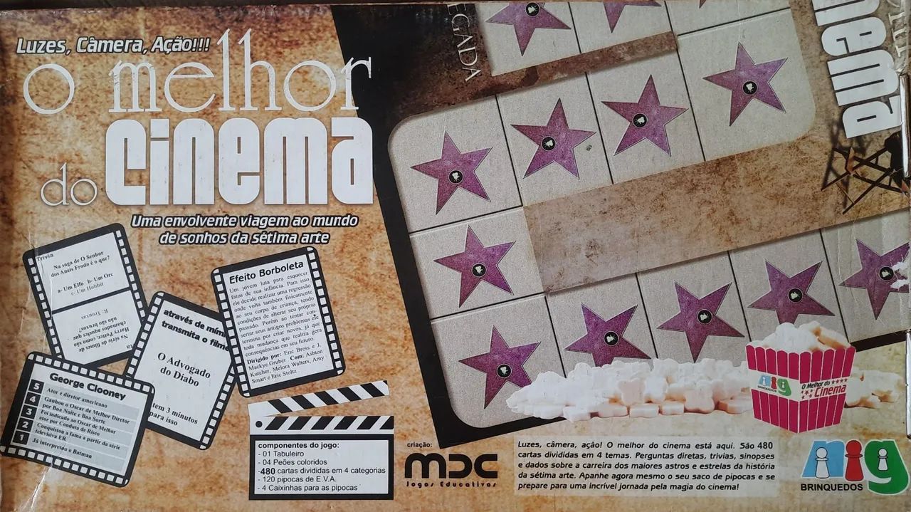 Jogo de tabuleiro O Melhor Do Cinema (fab 2009) - Foto 2