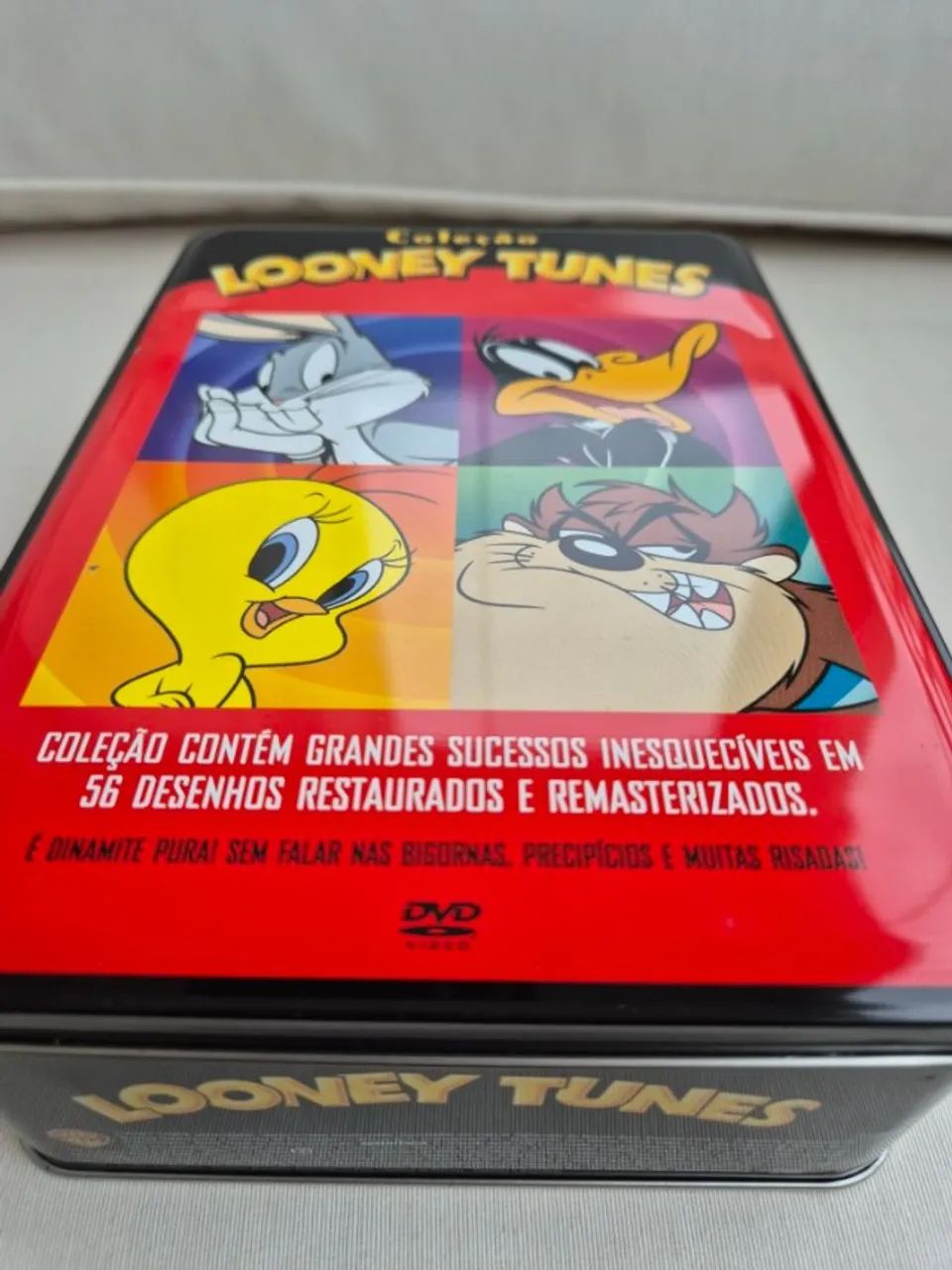 Coleção 4 Dvds Looney Tunes - Box de Metal - Foto 4