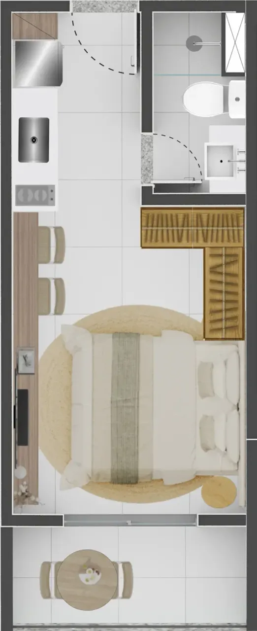 PLANTA 19m²