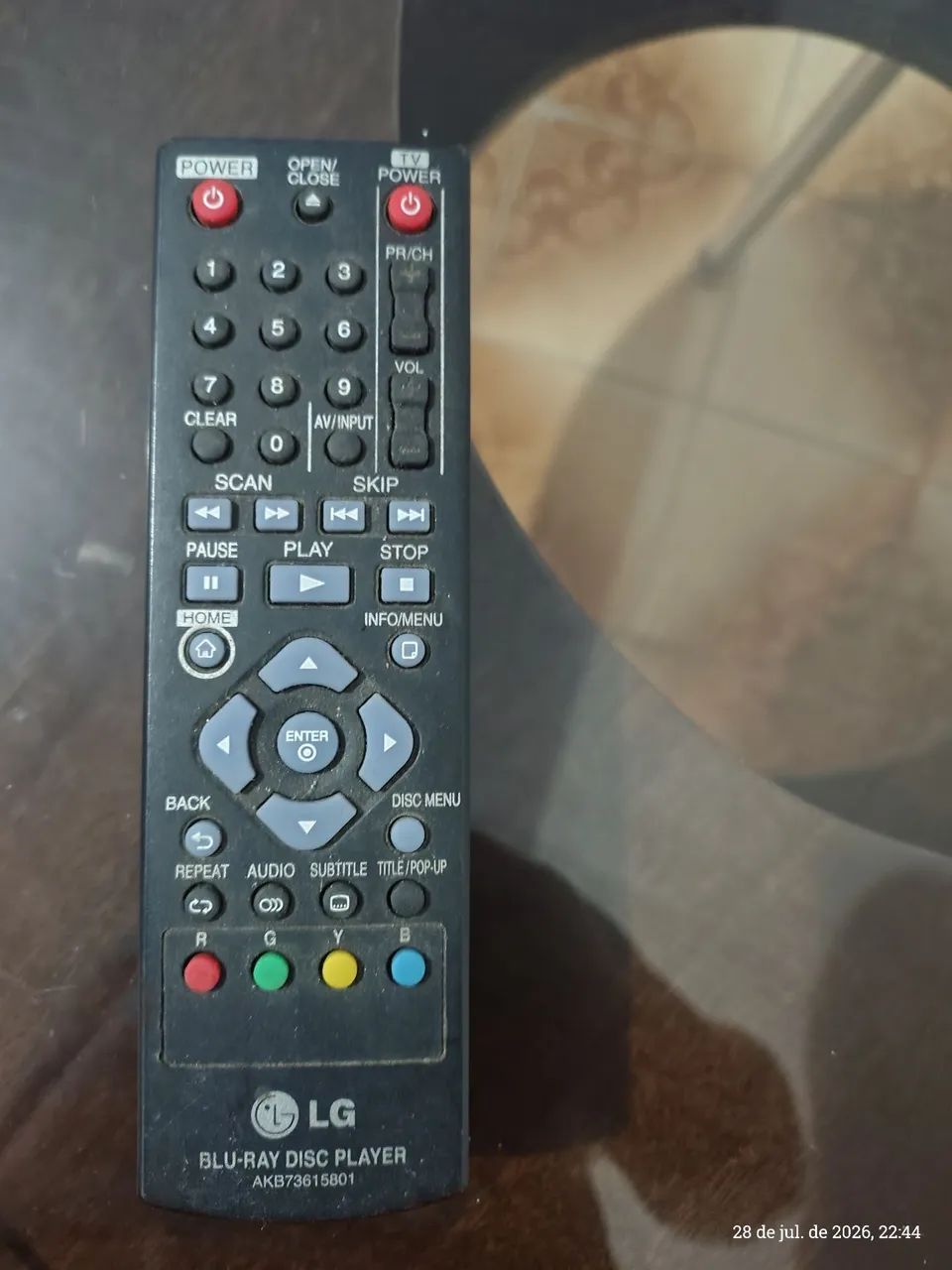 Controle LG Blu-ray disc player - Foto 2