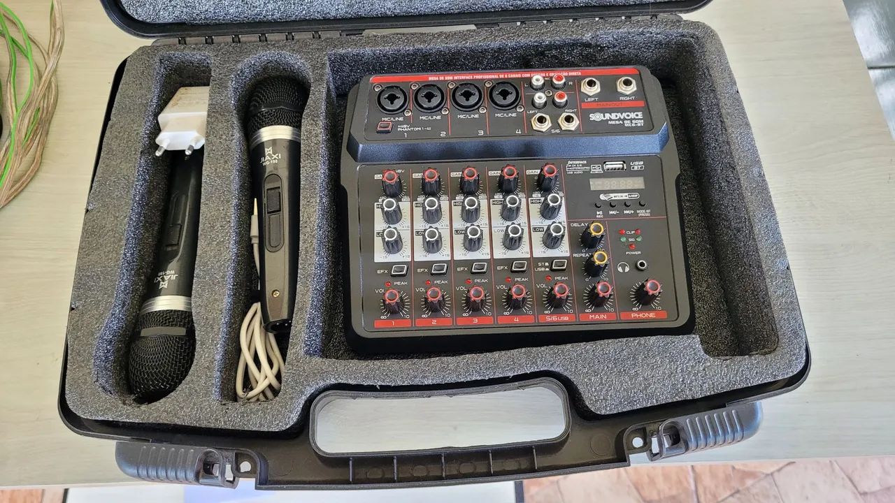 Kit Som Karaoke Caixas e Mesa - Foto 3