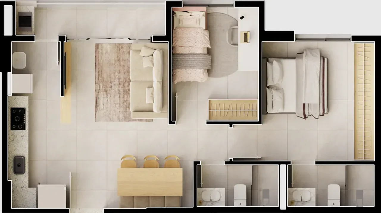 PLANTA 64m²