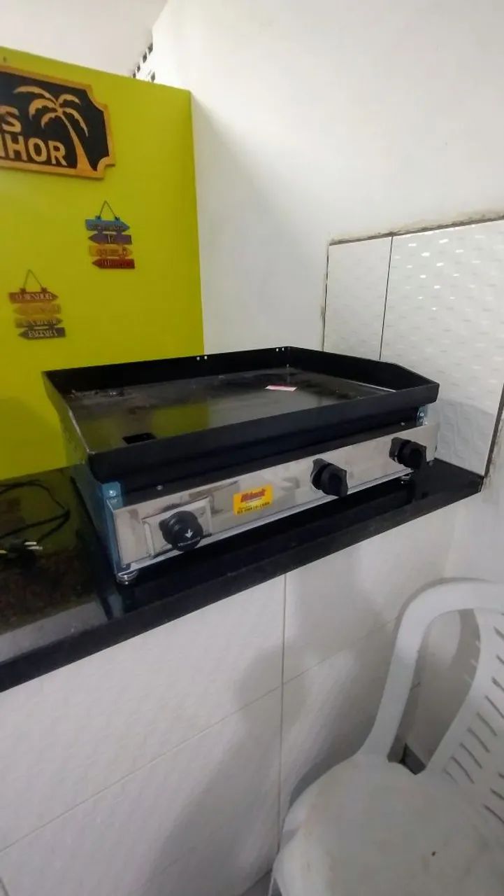 CHAPA INDÚSTRIAL A GÁS 80 CM VENÂNCIO  - Foto 2