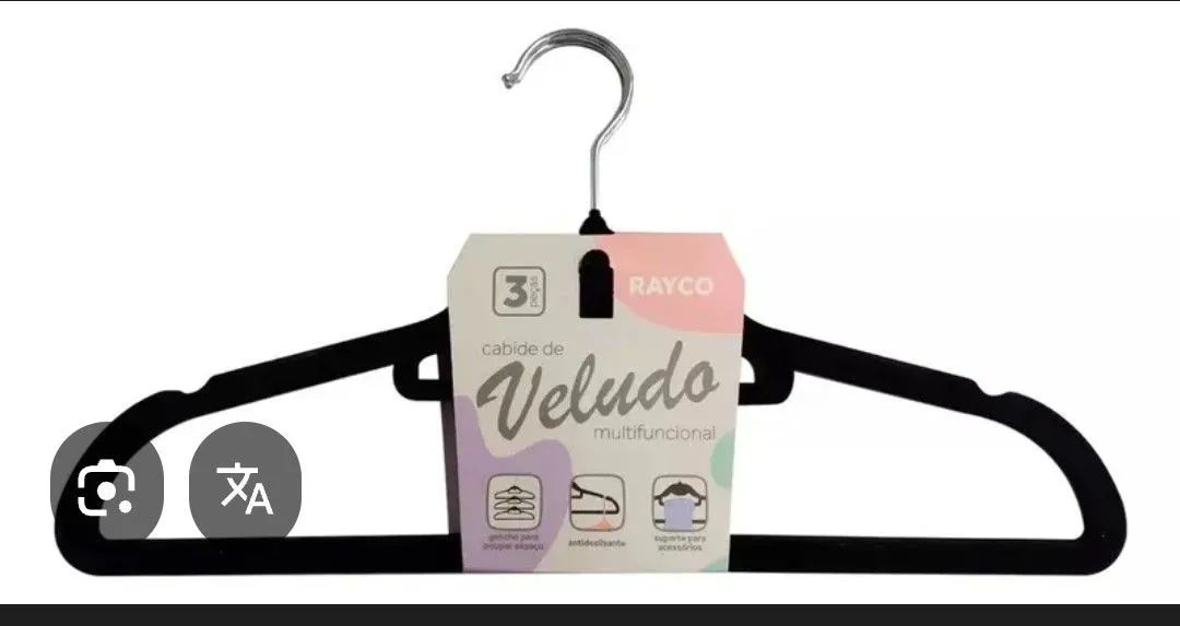 Cabide veludo Rayco