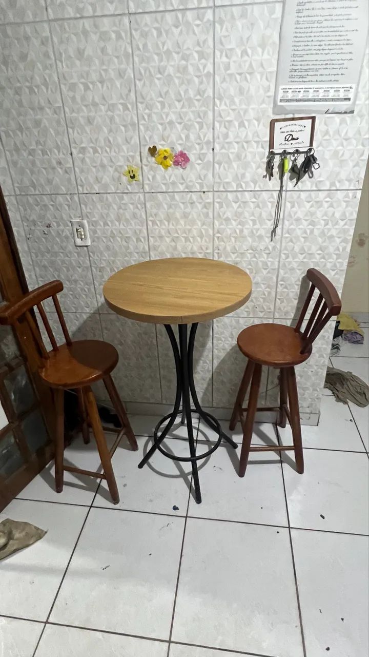 Conjunto de mesa bistrô 