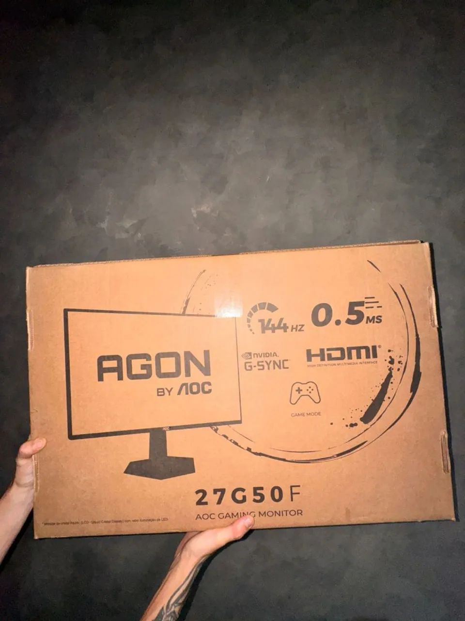 Monitor Gamer AOC AGON 27G50F, de 27 polegadas, com 144 Hz e painel IPS Full HD. ? - Foto 2