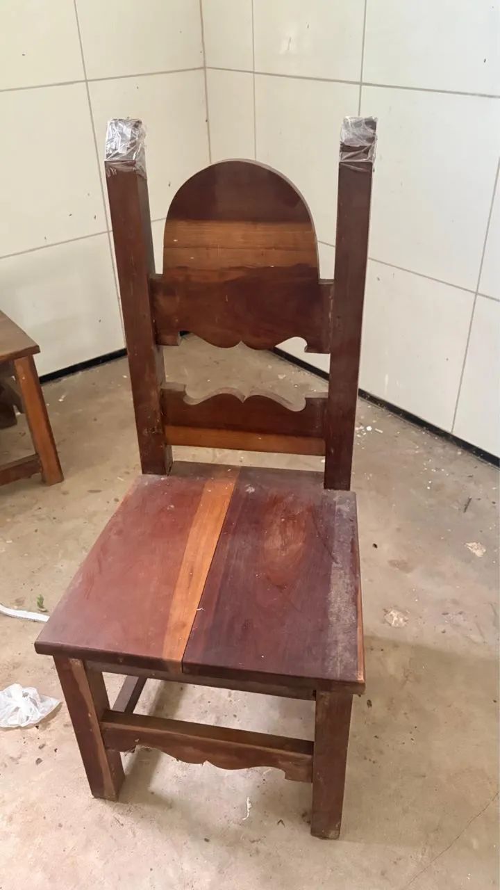 Cadeiras de jantar madeira de lei - Foto 2