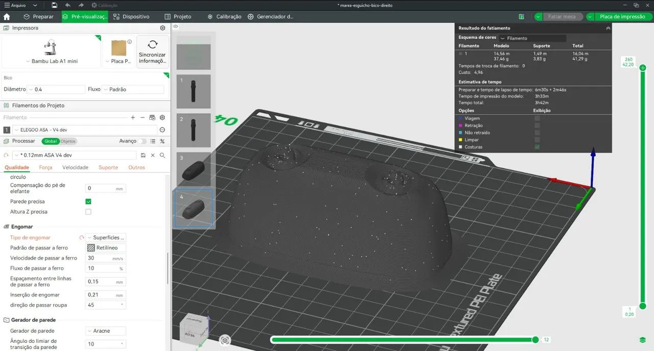 Escaneamento de peças com Scanner 3D