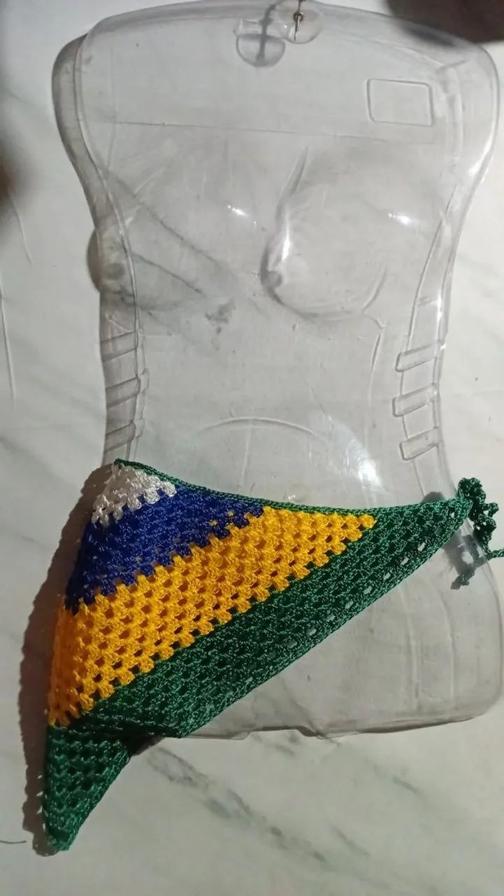 Bandana de crochê brasileira - Foto 2