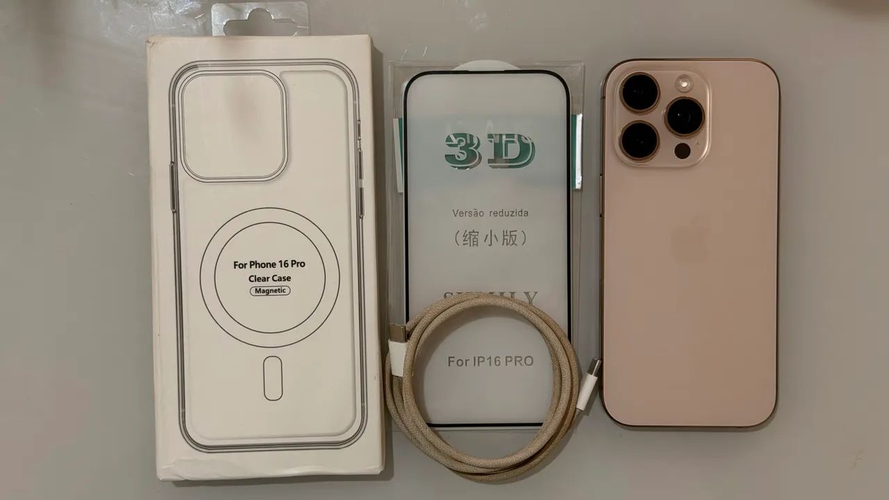 iPhone 16 Pro - 256g - Dourado  - Foto 5