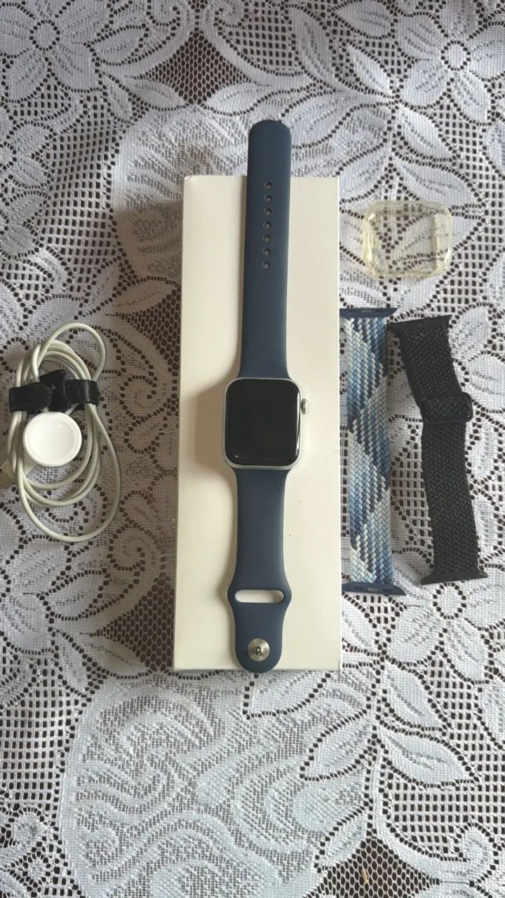 Apple Watch SE 2ª geração GPS 44mm Azul - Foto 3