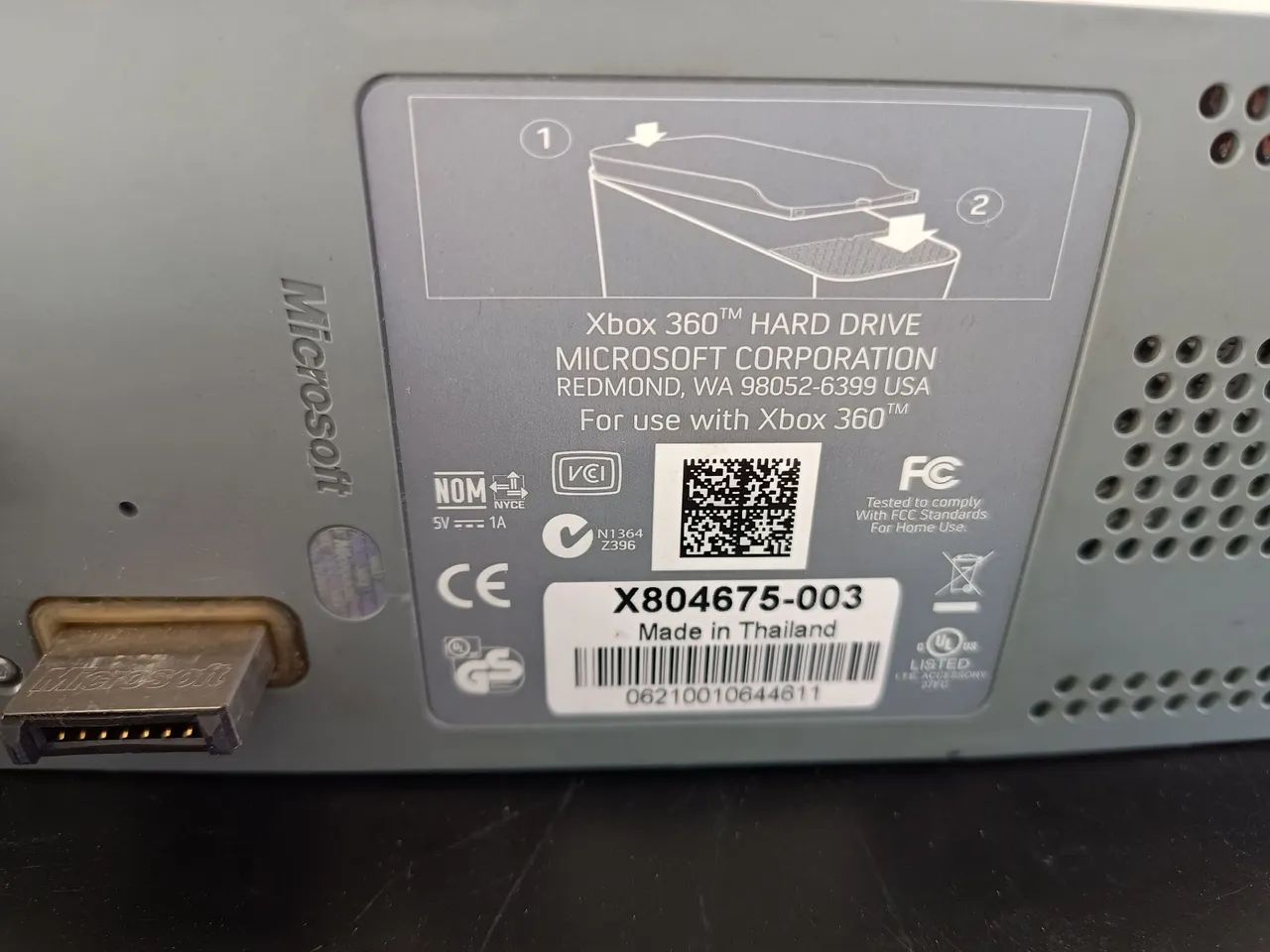Vendo Disco rígido externo original Microsoft Xbox 360 Hard Drive, cabo de transferência. - Foto 3