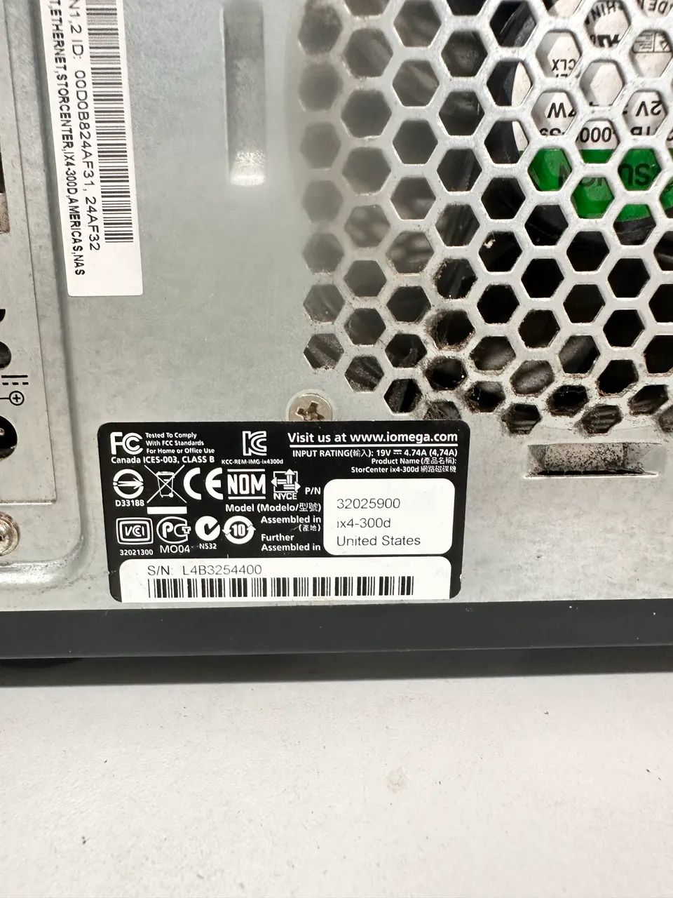 NAS STORAGE IOMEGA IX4 300d 