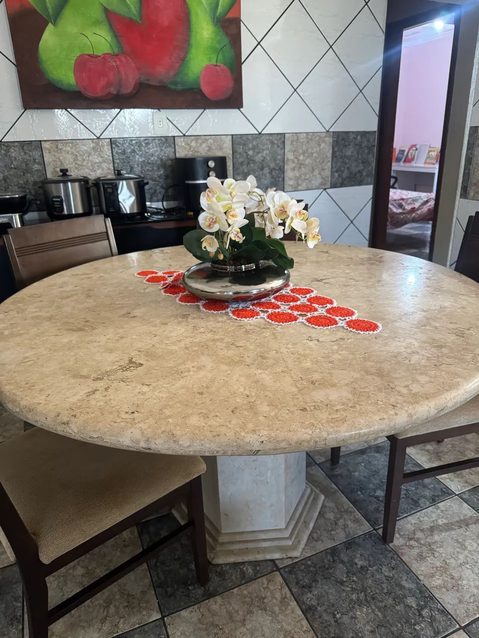 Mesa mármore maciço