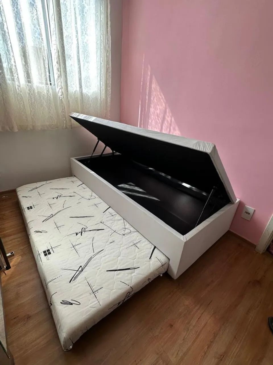 Cama baú solteiro com auxiliar nova direto da fábrica  - Foto 4