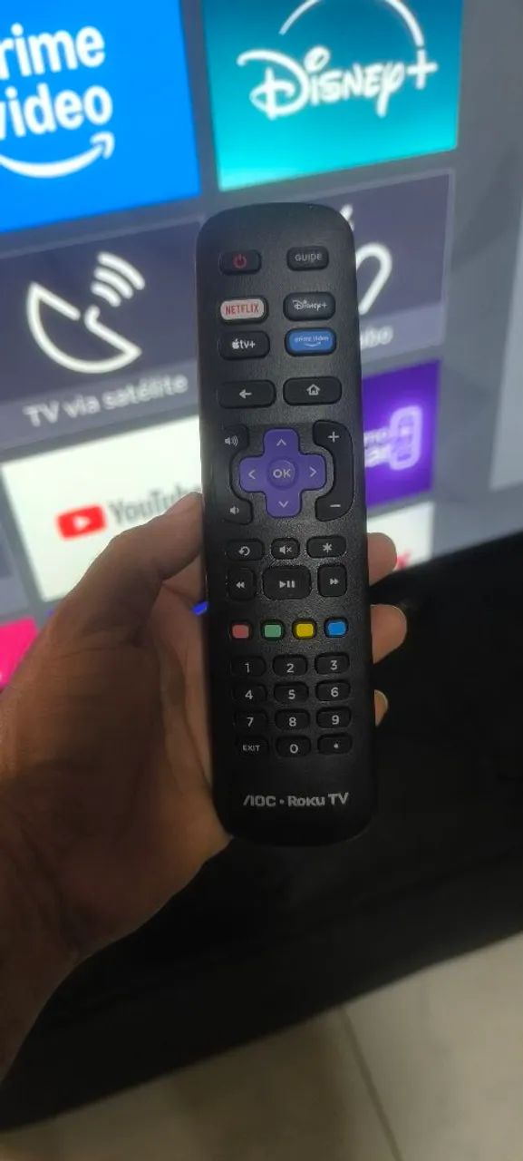 Smart tv AOC ROKU 50" 2 meses de uso na garantia  - Foto 3