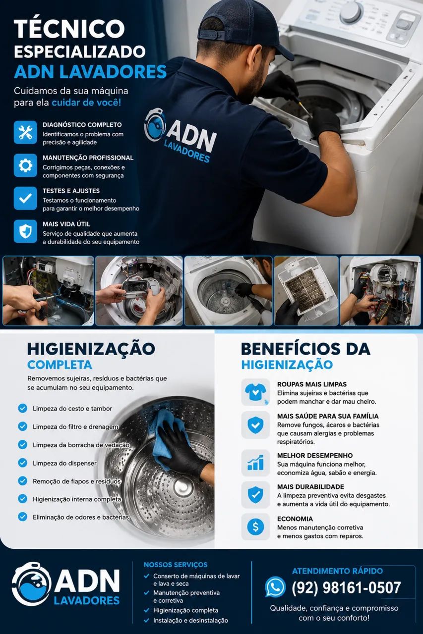 ASSISTÊNCIA DE MÁQUINA DE LAVAR - Foto 2