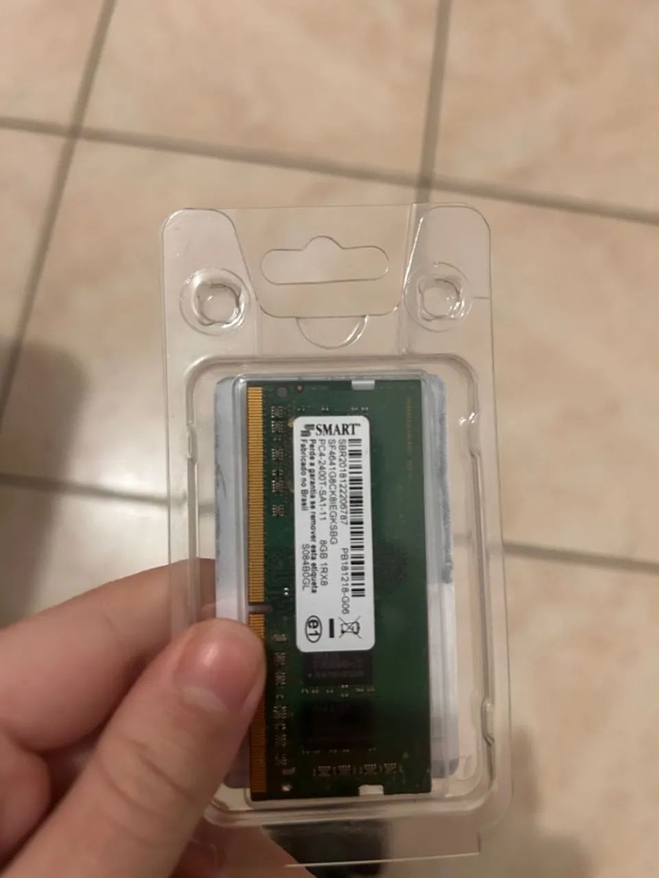 Memória RAM SMART 8GB (Usado)