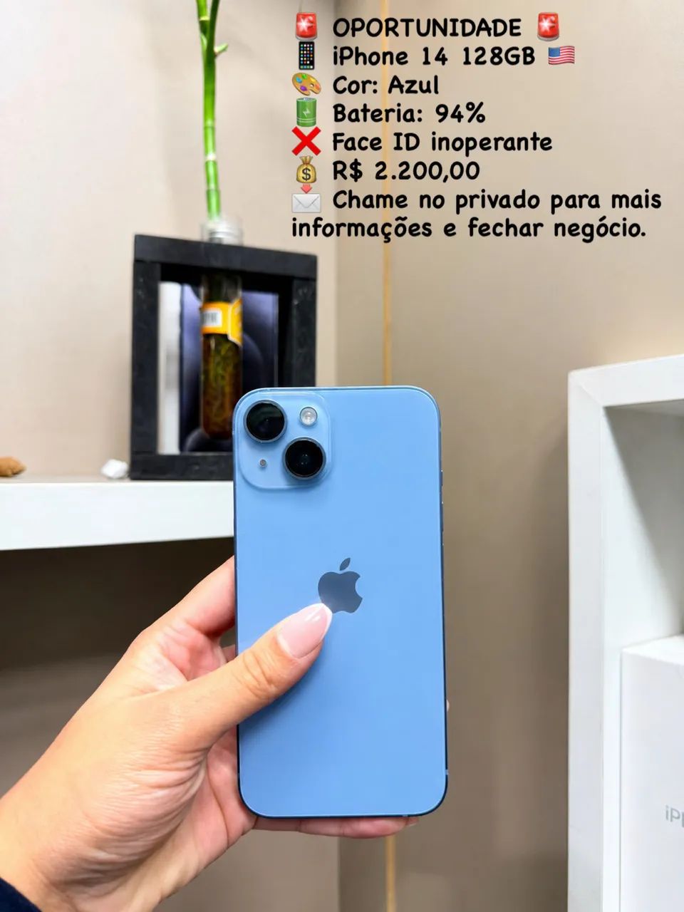 iPhone 14 128gb Azul - Celulares e Smartphones - Itaquera, São