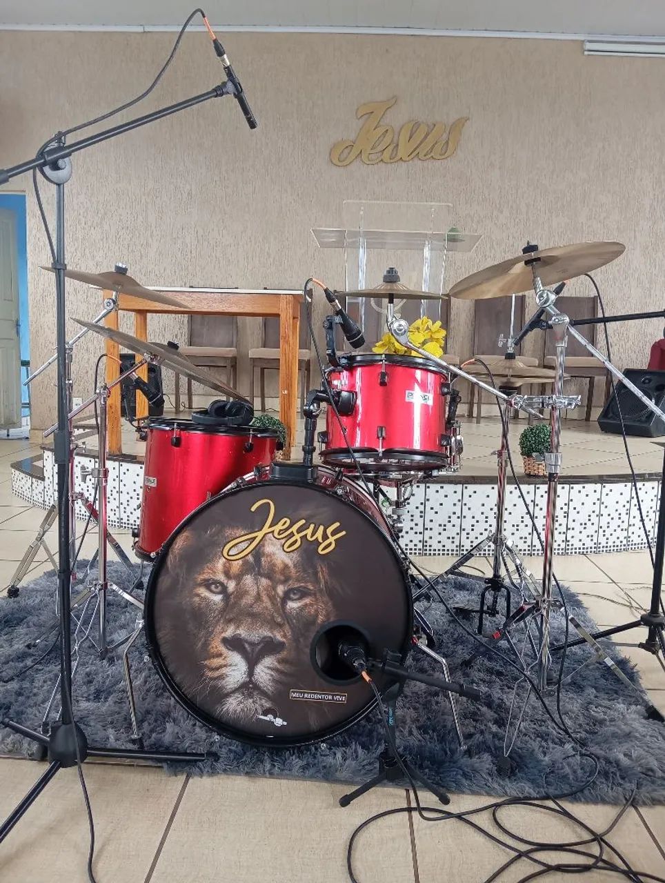Bateria acústica  - Foto 2