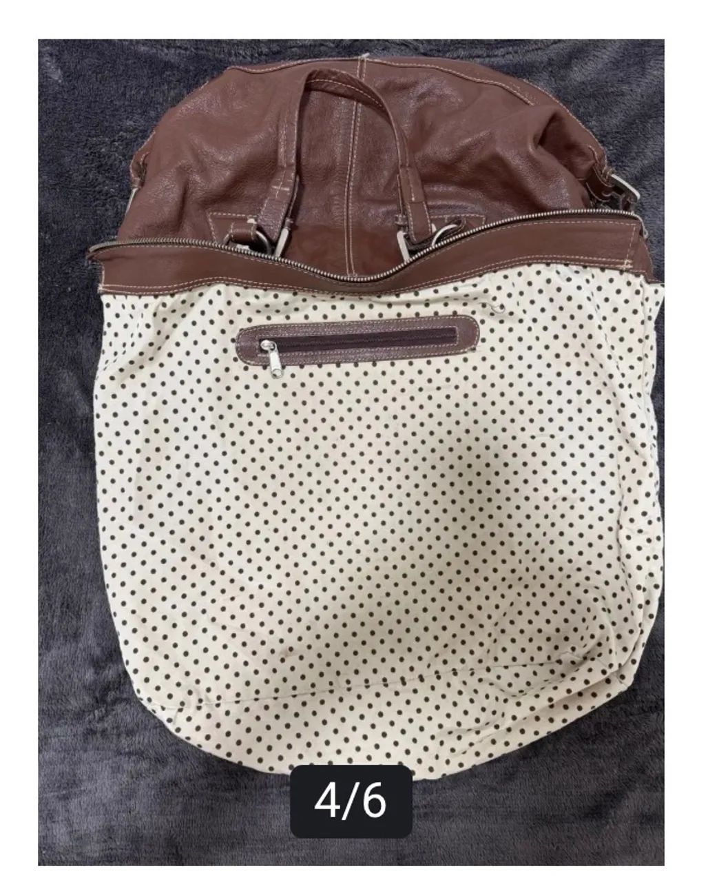 Bolsa Monica Sanches Couro Original - Foto 4