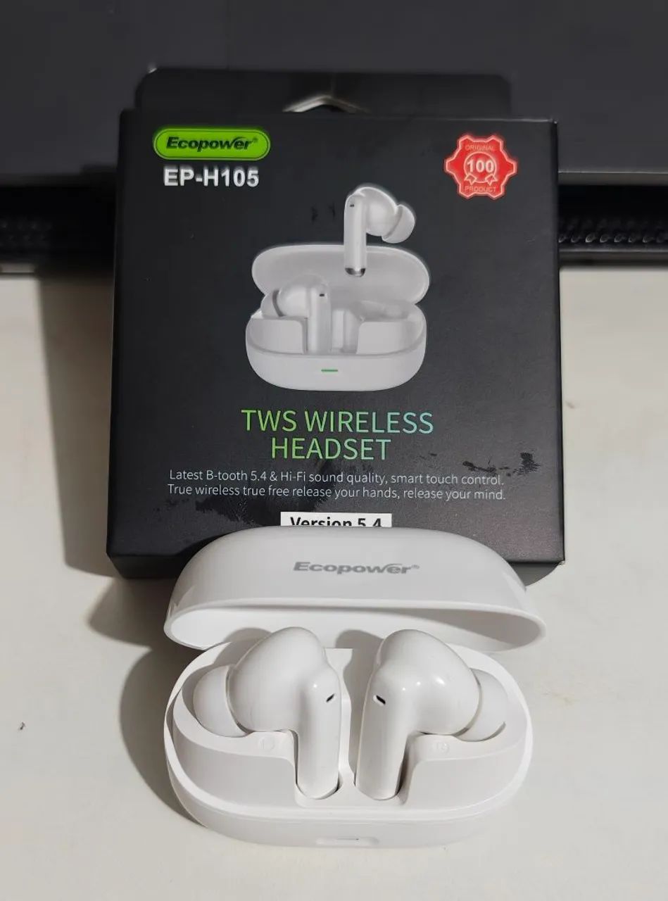 Fone Sem Fio - Bluetooth 5.4 - Com microfone e ótima qualidade de áudio.