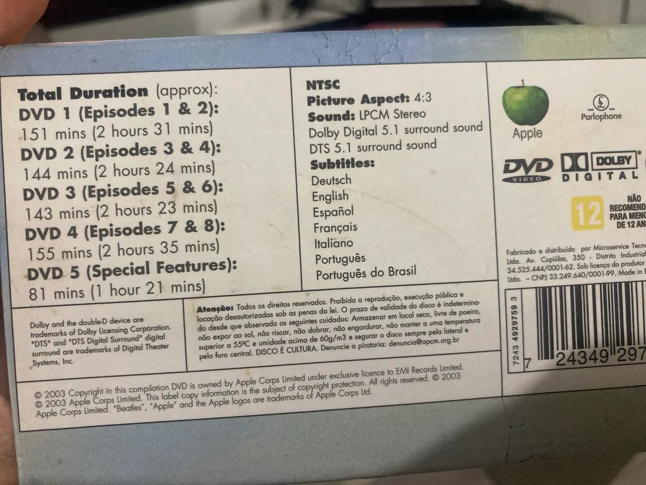 Box the beatles anthology 5 dvds (aceito propostas) - Foto 3