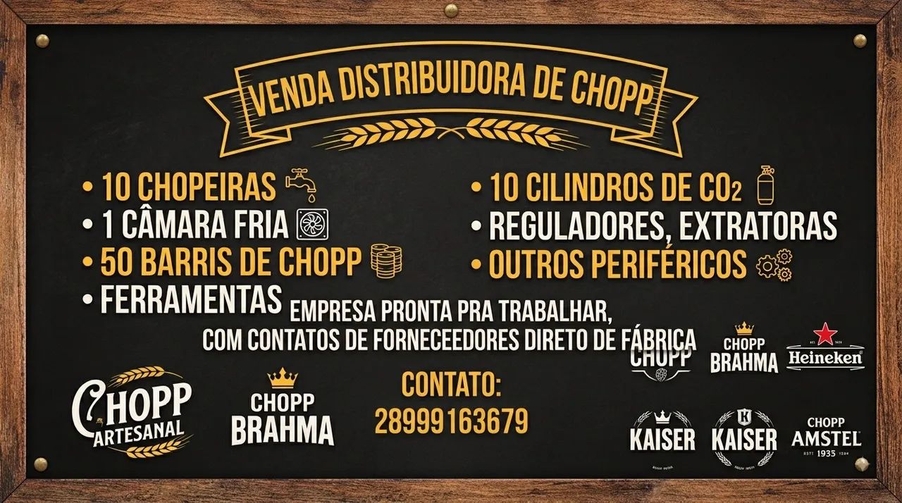 Venda distribuidora de chopp