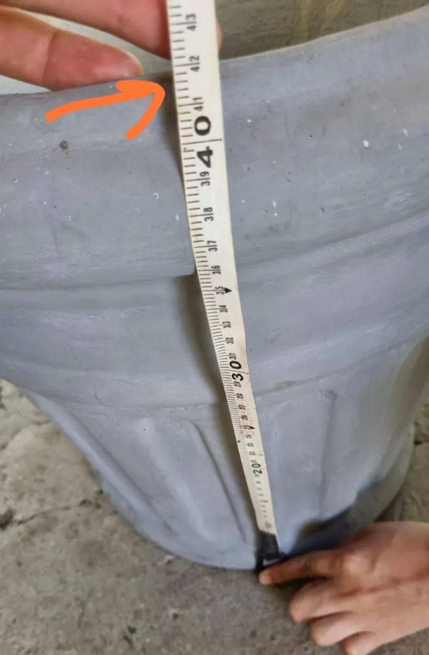 Vaso de Cimento 42cm | Vaso Grande para Plantas e Jardim - PRONTA ENTREGA! - Foto 2