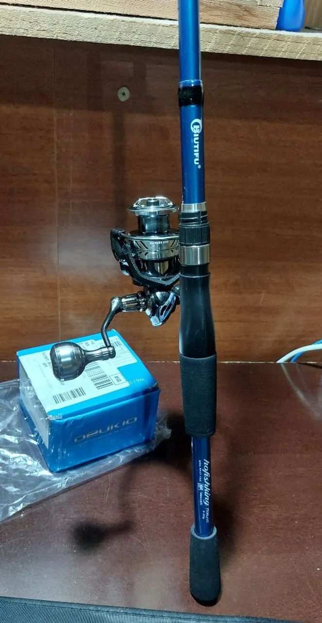 Conjunto de pesca NOVO vara e molinete  - Foto 3