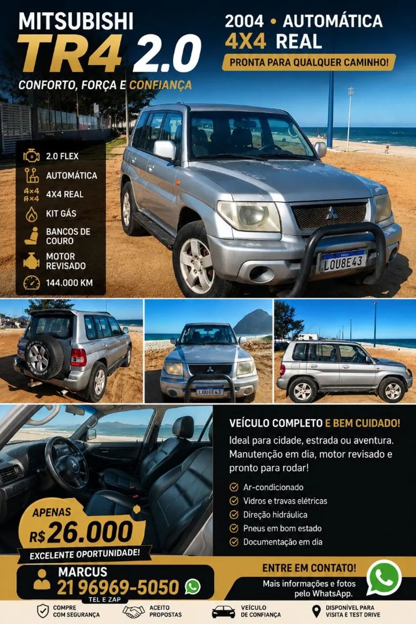 Mitsubishi Pajero Pajero TR4 2.0/ 2.0 Flex 16V 4x4 Aut. 2004