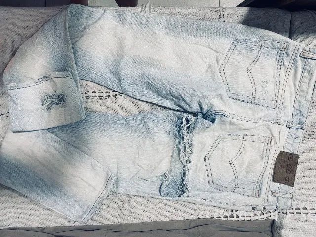Calça Osklen tamanho 38 . Cintura baixa.  50 - Foto 4