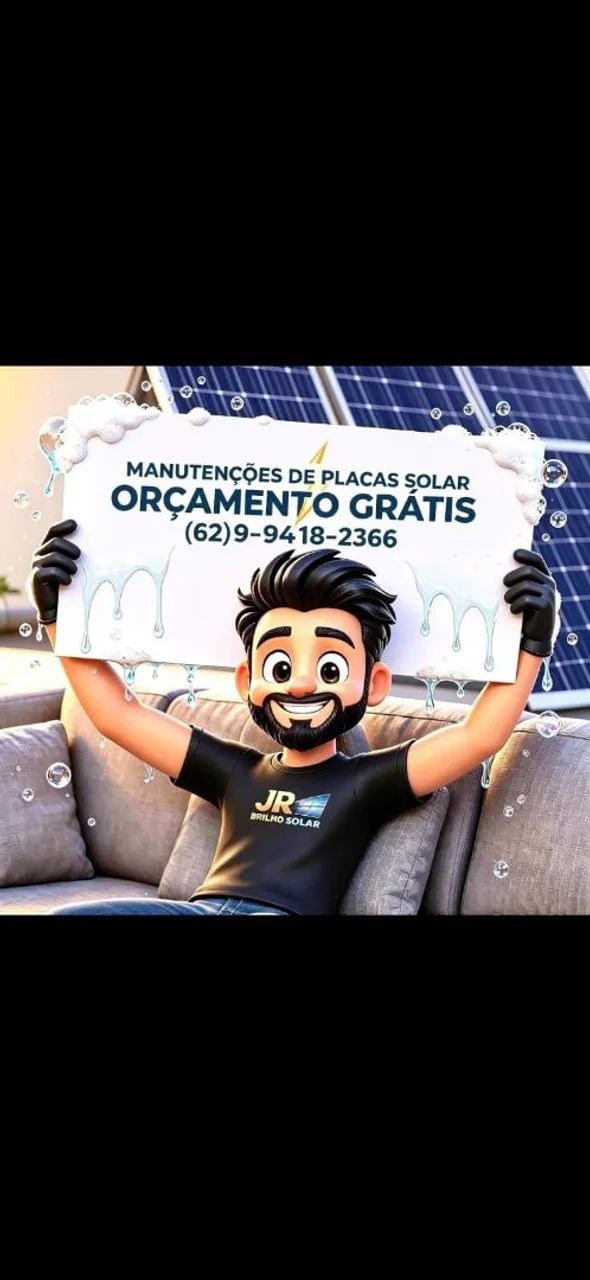 Limpeza de placas solares 