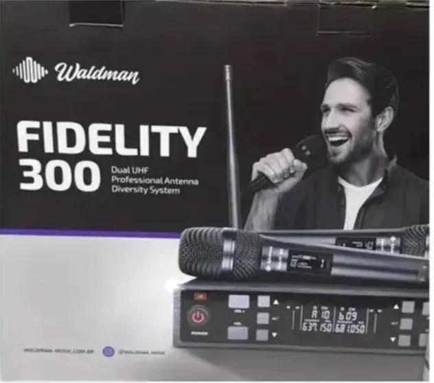 MICROFONE SEM FIO DUPLO WALMAN WFD-300/530 - Foto 3