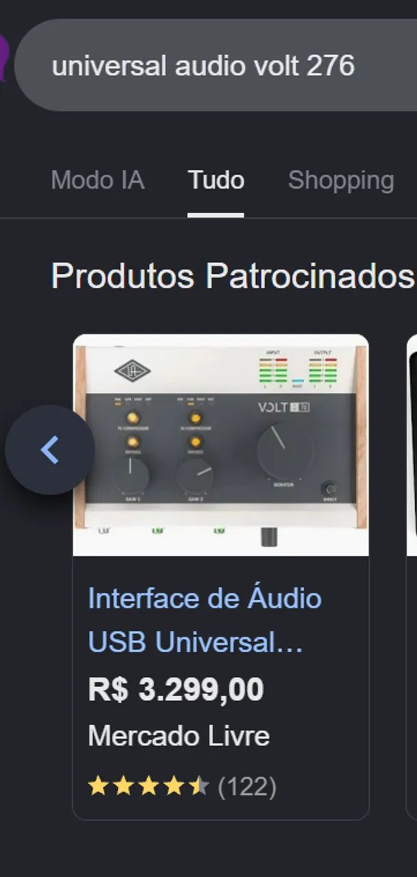 Interface de áudio UA 276 / Placa de áudio UA 276 - Foto 3