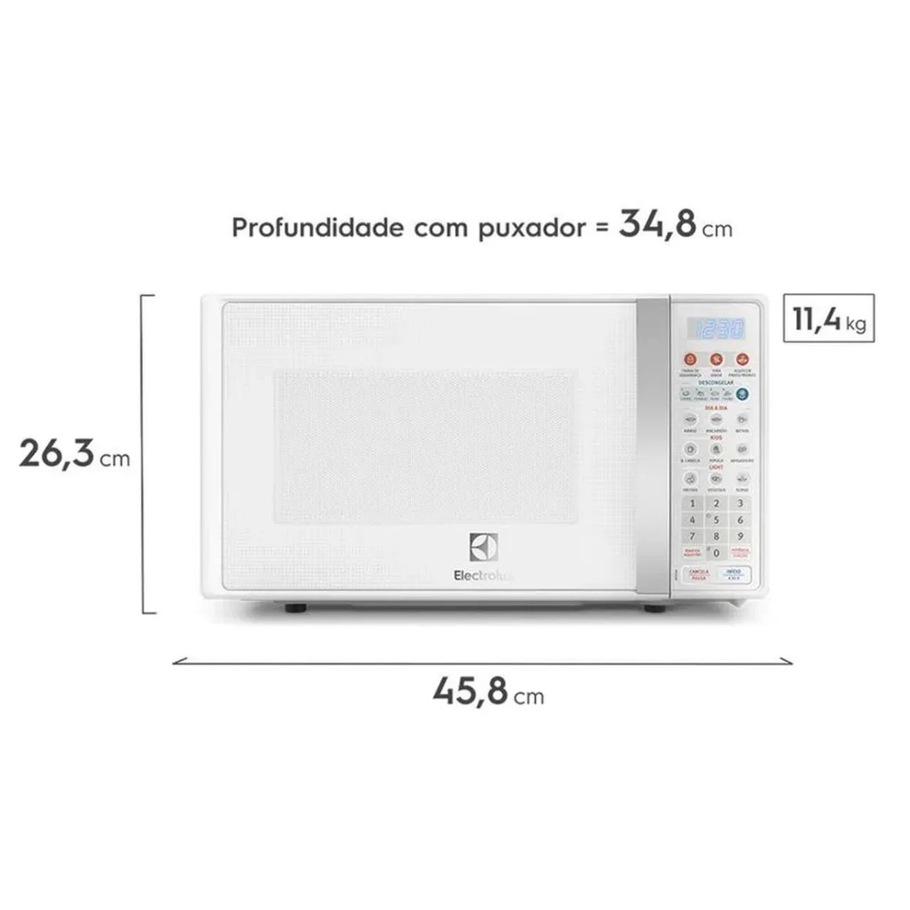 O micro-ondas Electrolux MTO30