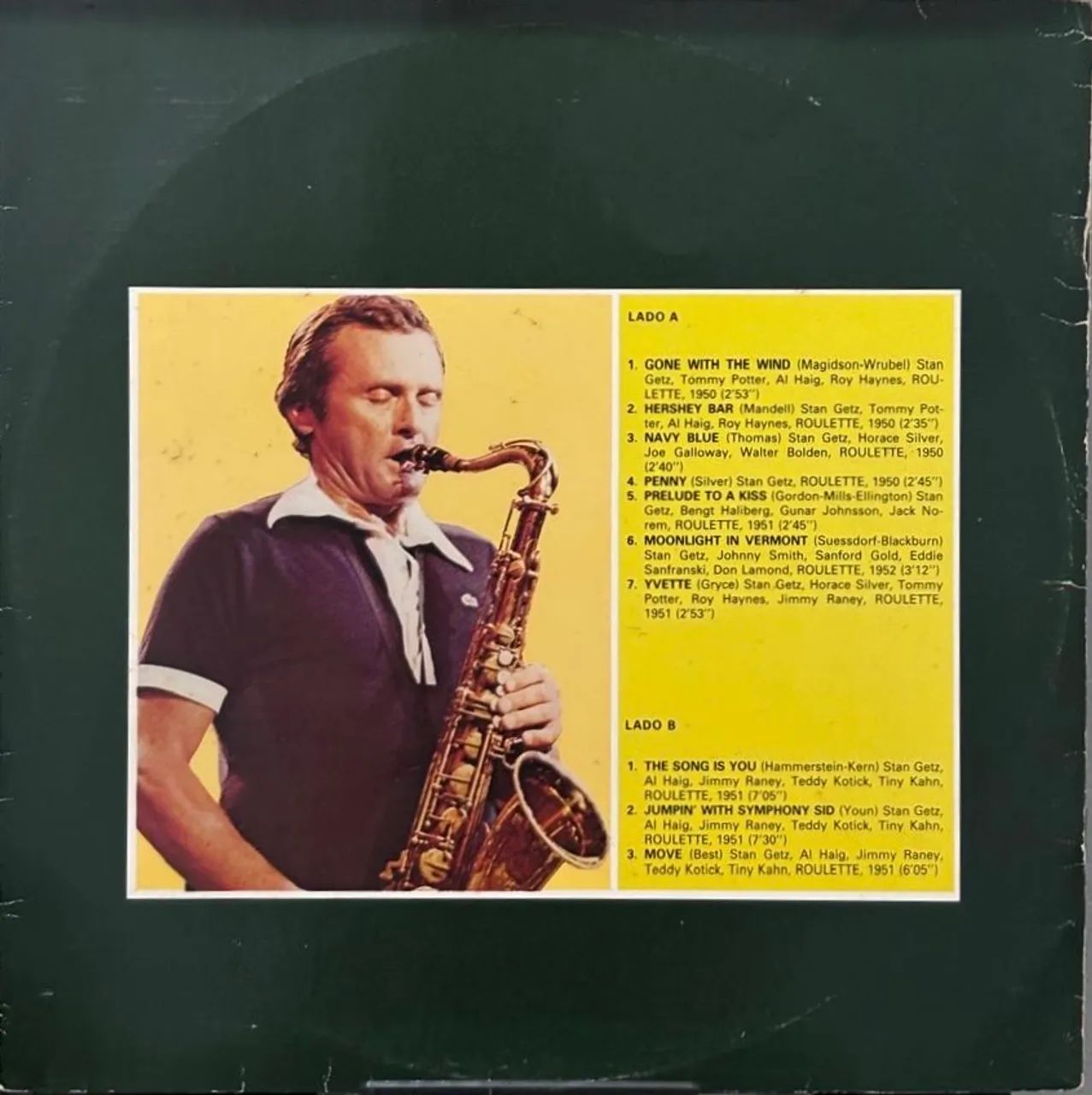 Stan Getz Gigantes do Jazz 1980 Lp Vinil - Foto 2
