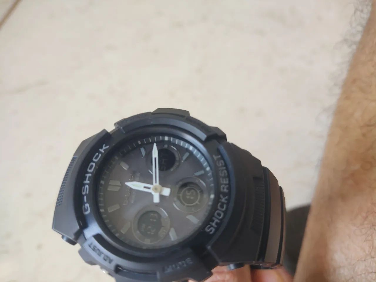 Relógio solar Casio G shock awg m100 1a  - Foto 5